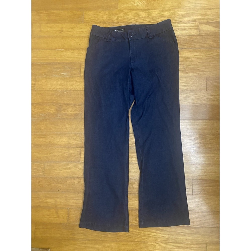 Lee Modern Series Curvy Fit Dark Dressy Jeans 14 Medium 31 Inch‎ Inseam